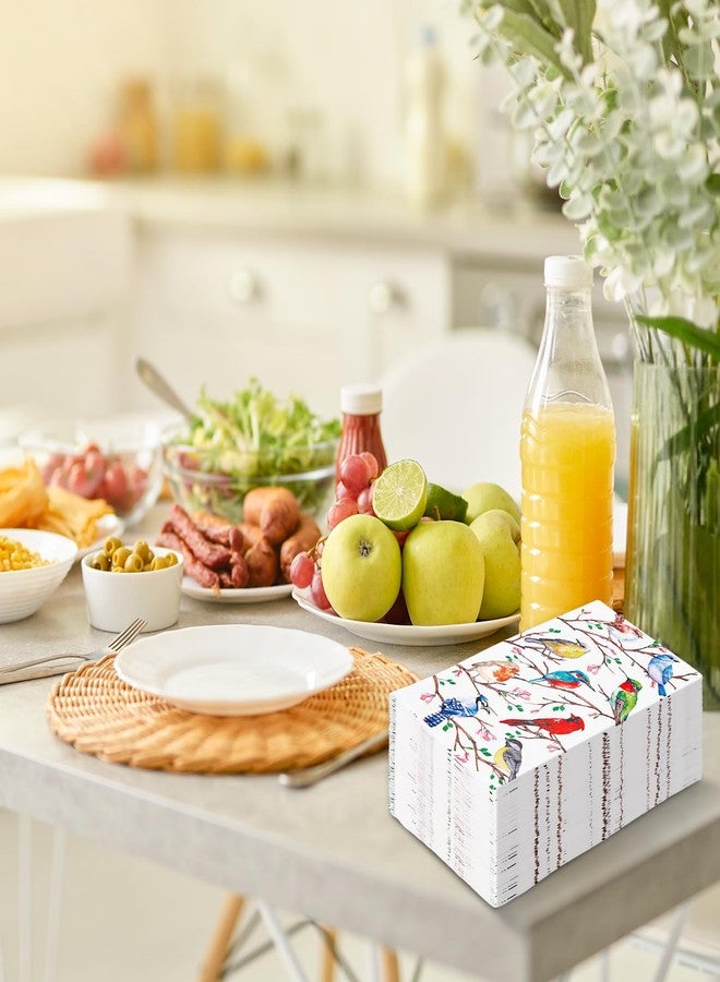 JarThenaAMCS مناديل ضيوف JarThenaAMCS، 100 قطعة، مناديل ورقية ملونة للاستخدام مرة واحدة، بتصميم كلاسيكي، مناسبة لحفلات أعياد الميلاد وحفلات استقبال المولود الجديد، ولوازم المائدة. - Image 4